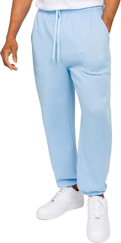 Victorious Men's Lightweight Fleece Drawstring Elastic Cuff Sweatpants | Amazon (US)
