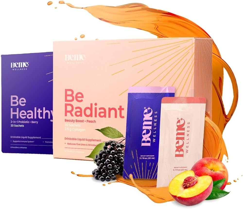 Beauty and Immunity Duo: Be Radiant Liquid Collagen Peptides for Women and Men and Be Healthy 3-i... | Amazon (US)