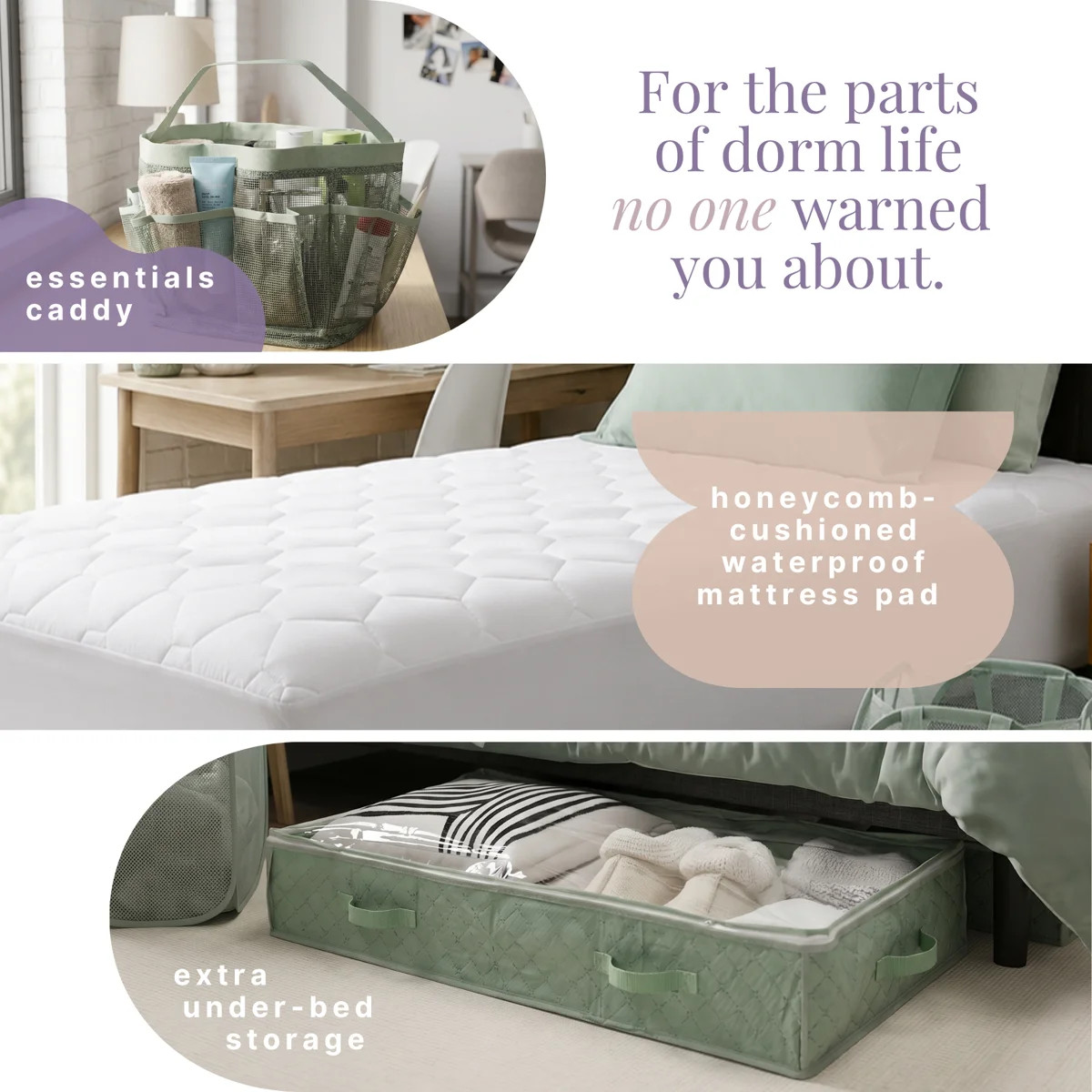 Back to College Kit, Twin xl Bed in a Bag With College Essentials | Wayfair North America
