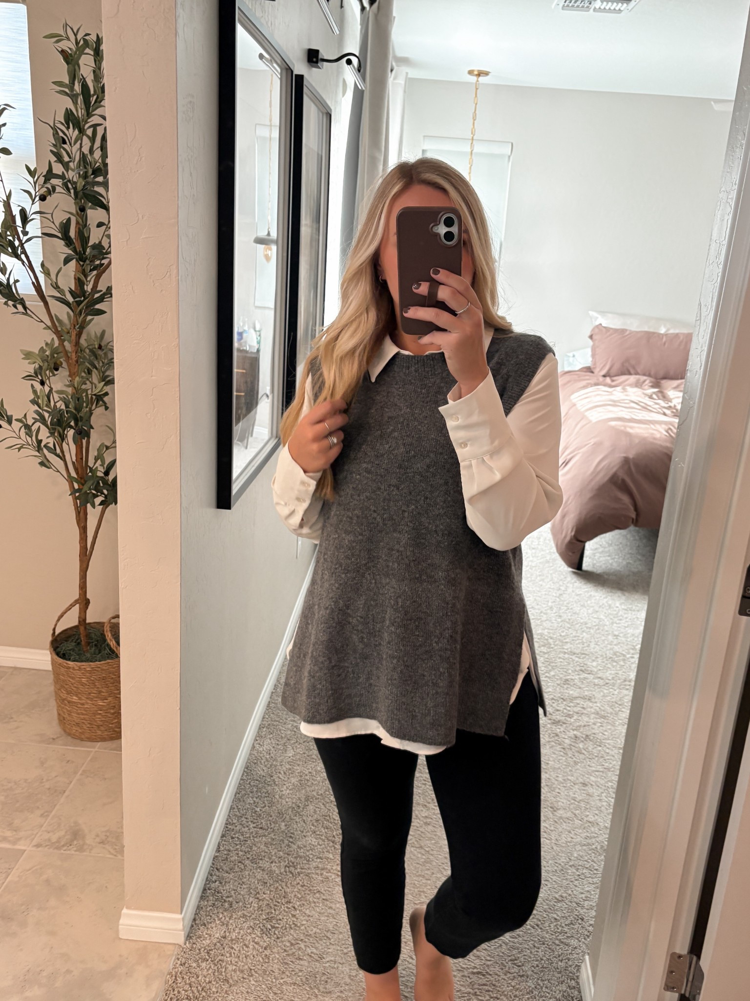 Fall outfits fall workwear H&M sweater vest 

#LTKSeasonal #LTKMidsize #LTKWorkwear