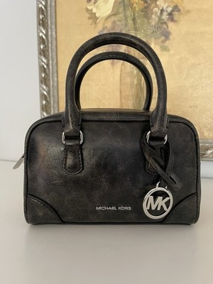 Michael Kors Thompson XS Duffle Satchel Crossbody Bag Purse Black | eBay US