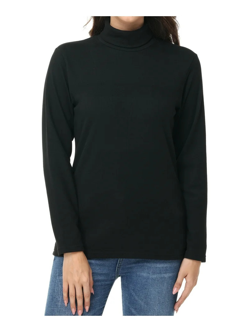 Tyhengta Women's Turtleneck Sweaters Long Sleeve Pullover Sweaters Mock Neck Knitted T-Shirt Basi... | Walmart (US)