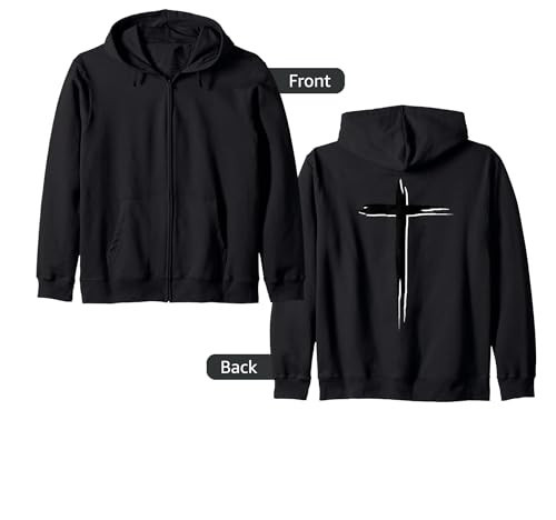 Cross Faith Jesus Christ Cross Graphic Zip Hoodie | Amazon (US)