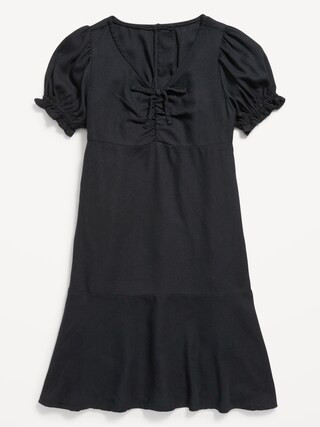 Fit and Flare Crepe Dress for Girls | Old Navy (US)