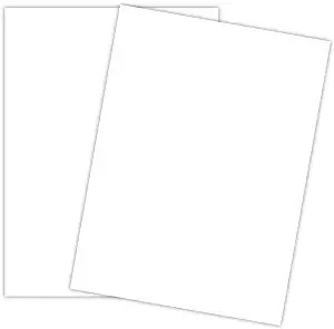 White Cardstock - Thick Paper for School, Arts and Crafts, Invitations, Stationary Printing | 65 ... | Amazon (US)