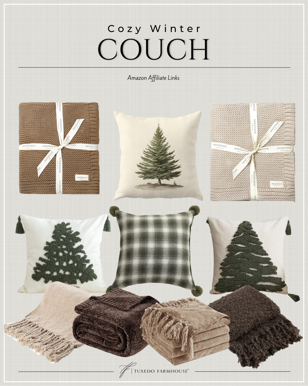 Amazon - Cozy Winter Couch

Get ready for cozy winter nights with these beautiful throws and pillows! Perfect for your living room. #WinterDecor

 

 #LTKHoliday #LTKSeasonal #LTKHome