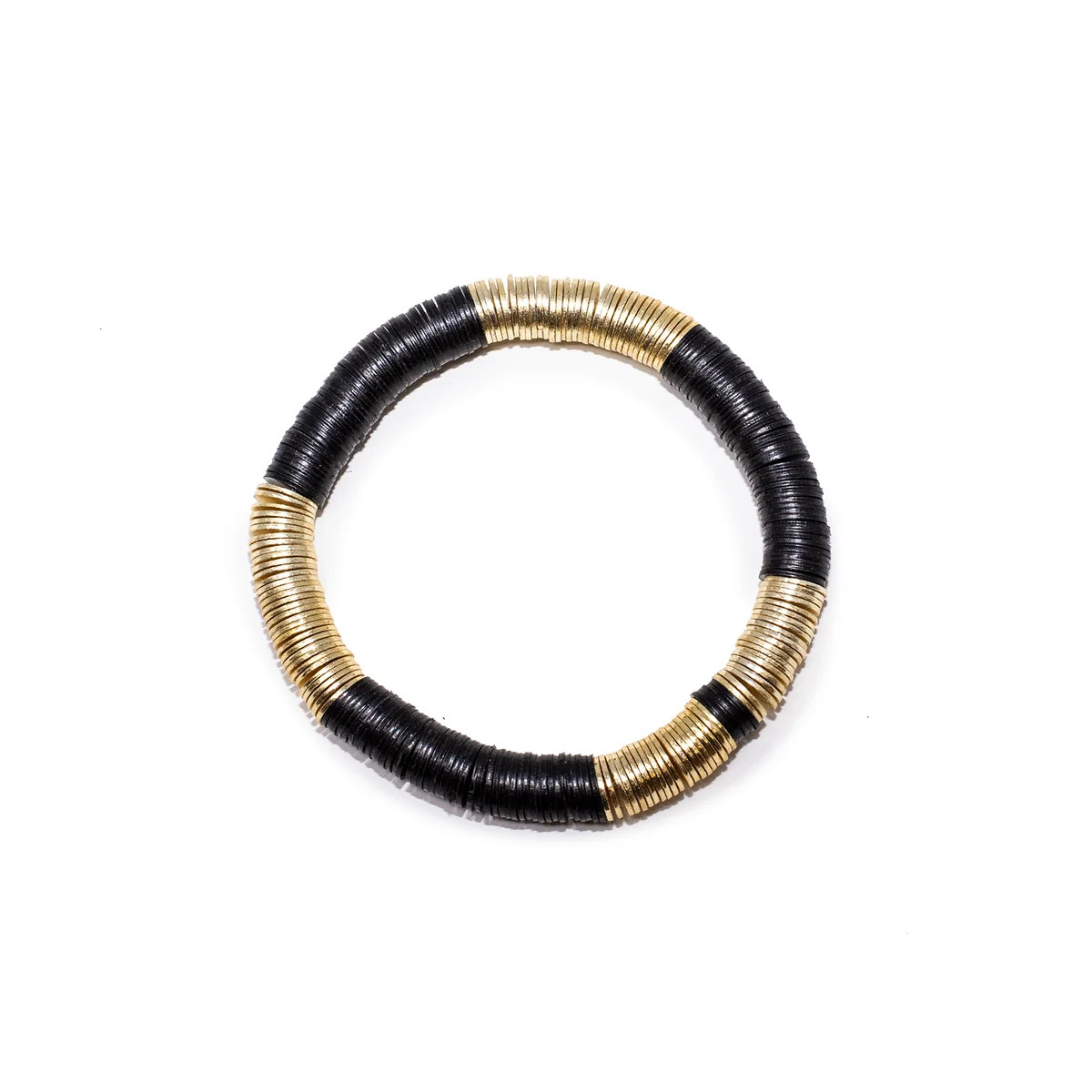 Black Vinyl Bracelet 8mm | Allie + Bess