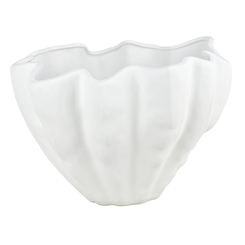Crosby St. White Ceramic Coral Bowl, 10x7 | At Home