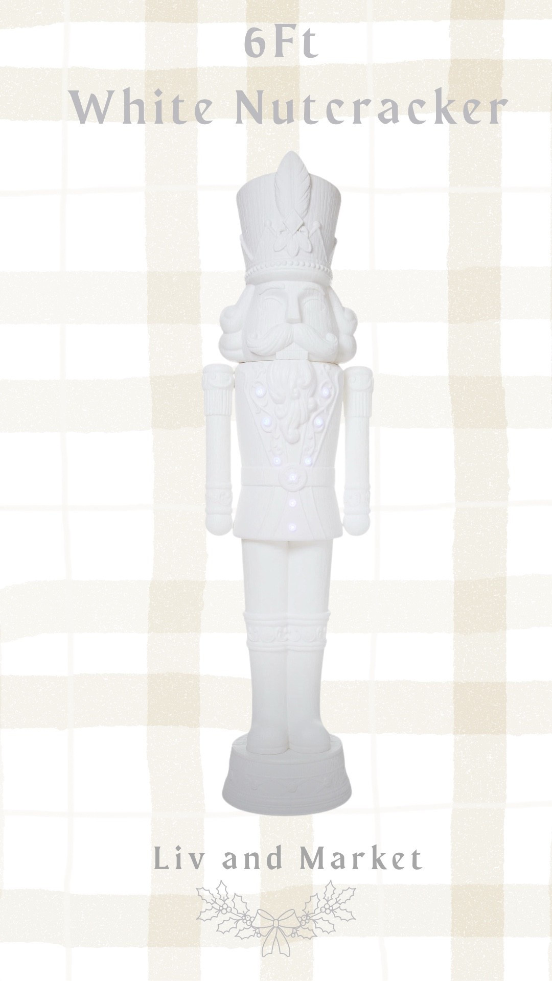 6ft white nutcracker 

#liketkit #LTKSeasonal #LTKHome #LTKParties
@shop.ltk
https://liketk.it/5ocRB

#LTKSeasonal #LTKParties #LTKHome