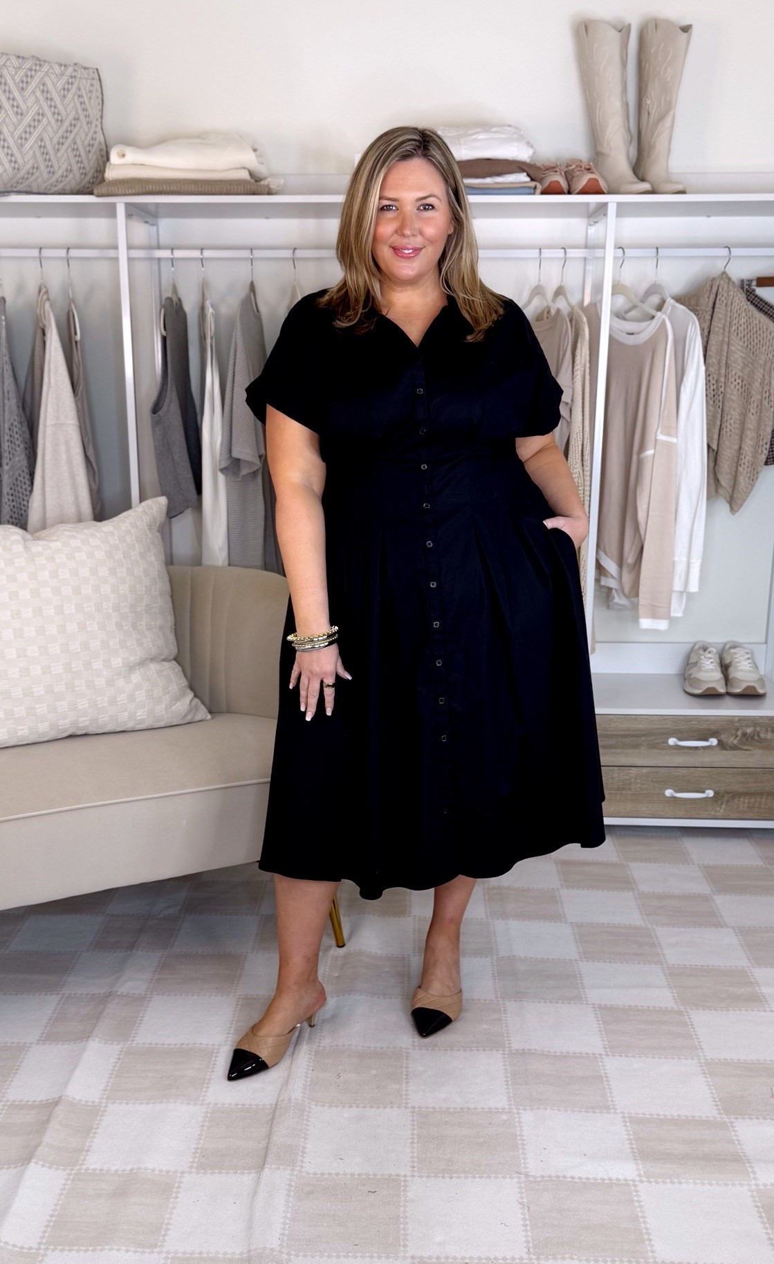 Wearing a 1X, size down! It runs large but this dress is INCREDIBLE! 

Wearing the Spanx invisible mid thigh shorts, love these! I wear the 3X! Use my discount code ASHLEYDXSPANX sitewide! 

Plus size fashion, spring dresses, plus size dresses, everyday outfit, spring trends

#LTKOver40 #LTKPlusSize #LTKStyleTip