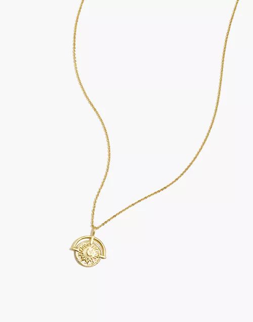 Sunray Coin Pendant Necklace | Madewell