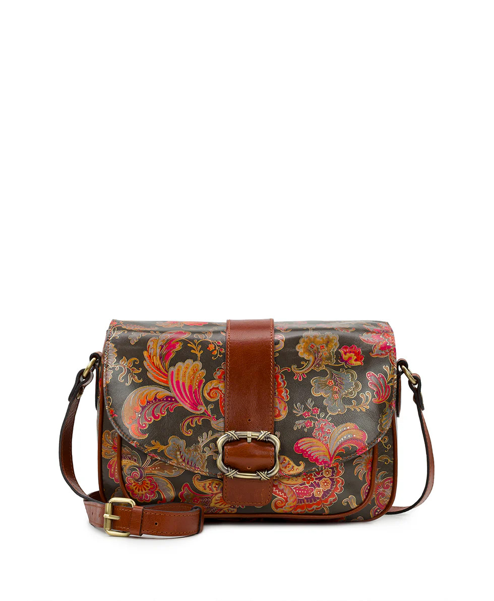 Anastasia Saddle Bag 
         Vintage Italian Floral Paisley | Patricia Nash Designs