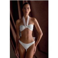 Sheryl Bow Bikini Top - Ivory | MESHKI US