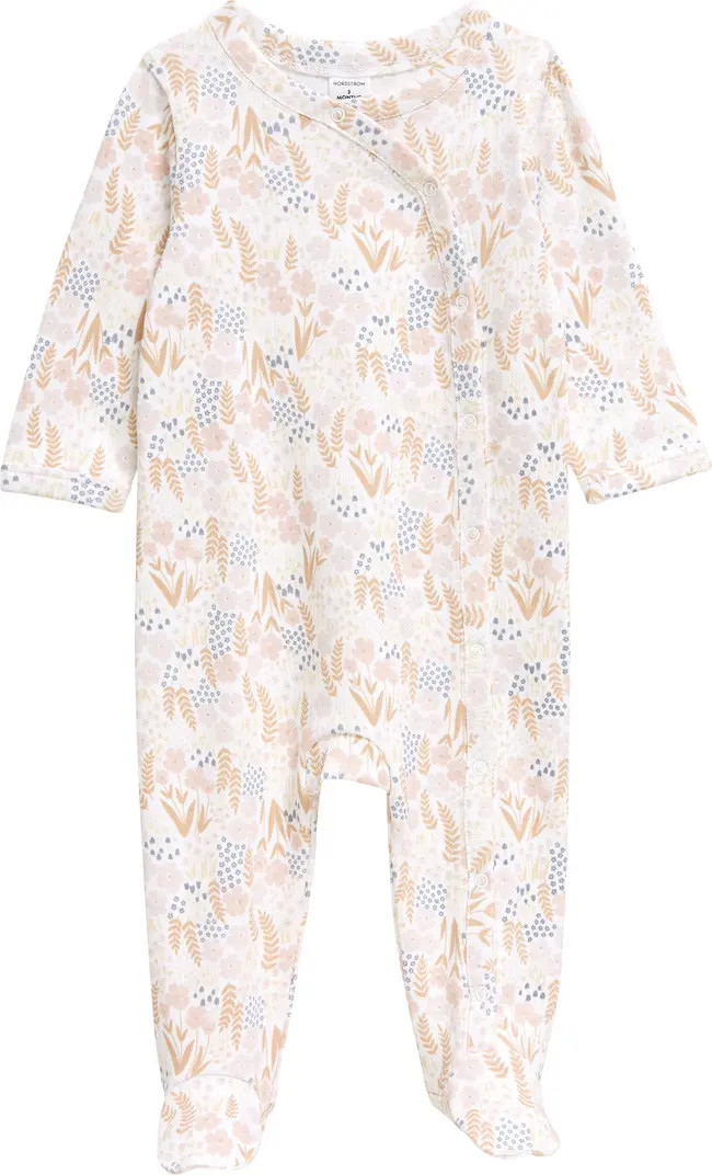 Print Cotton Footie | Nordstrom