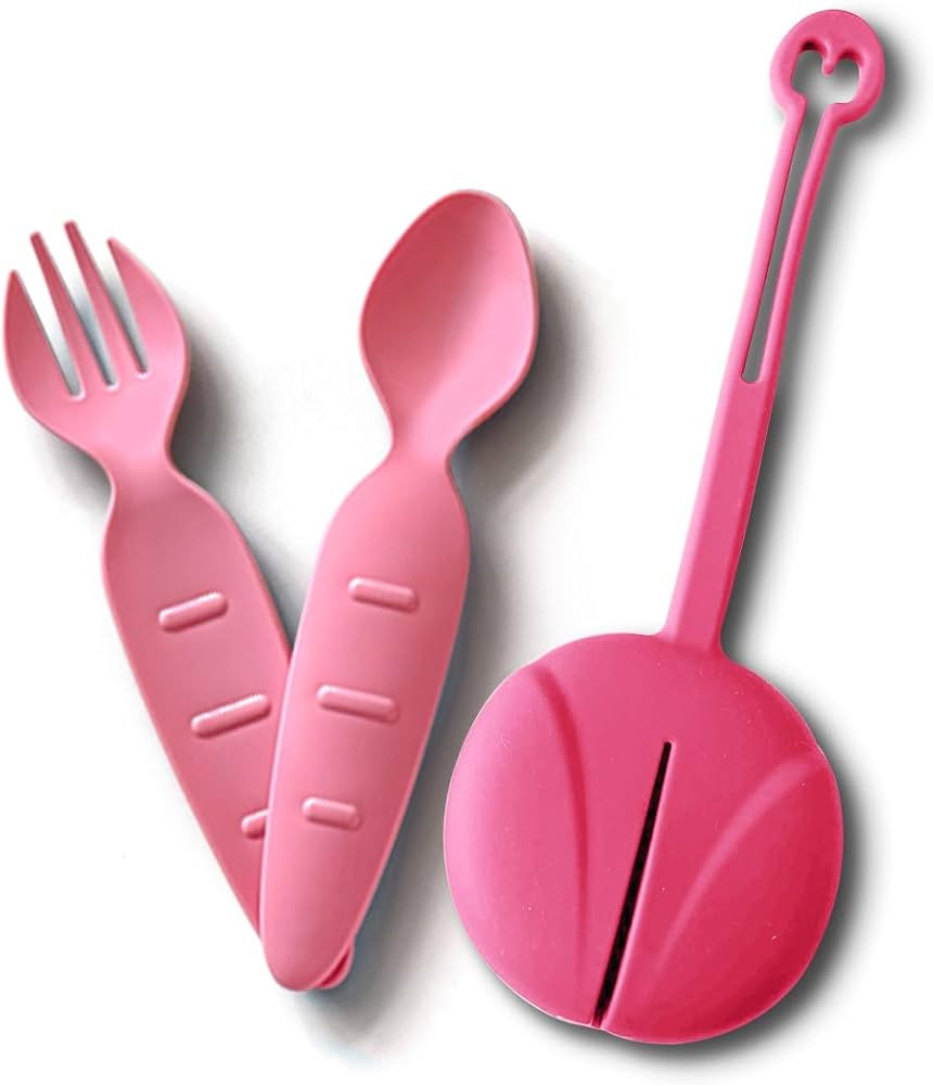 Kids Utensil Set with Case – BPA-Free Fork & Spoon – Reusable, Dishwasher Safe Travel Cutlery... | Amazon (US)