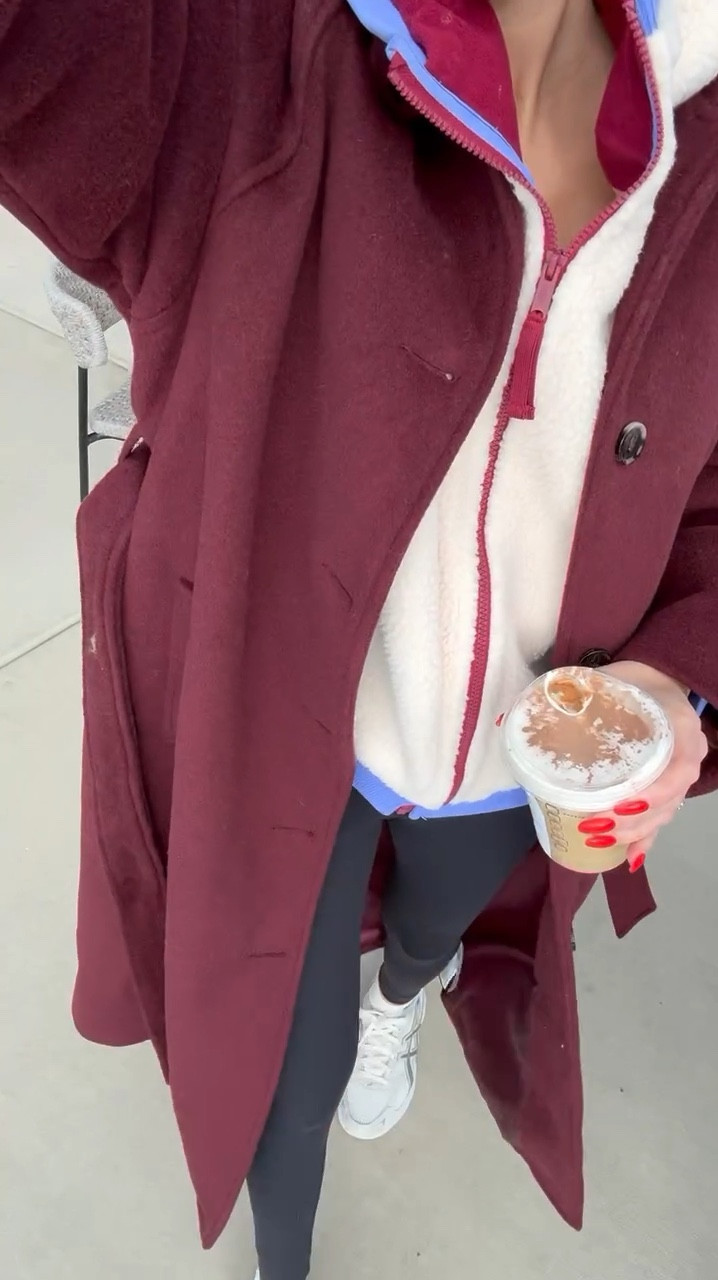Cozy weekend outfit 

Casual outfit, free people, Abercrombie, burgundy coat, fleece jacket, hit the slopes jacket, white fleece, black leggings, athleisure outfit, weekend outfit, mom outfit, Christine Andrew 

#LTKFindsUnder100 #LTKWatchNow #LTKStyleTip