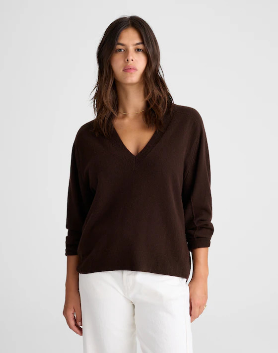 Cashmere V-Neck Sweater | Madewell