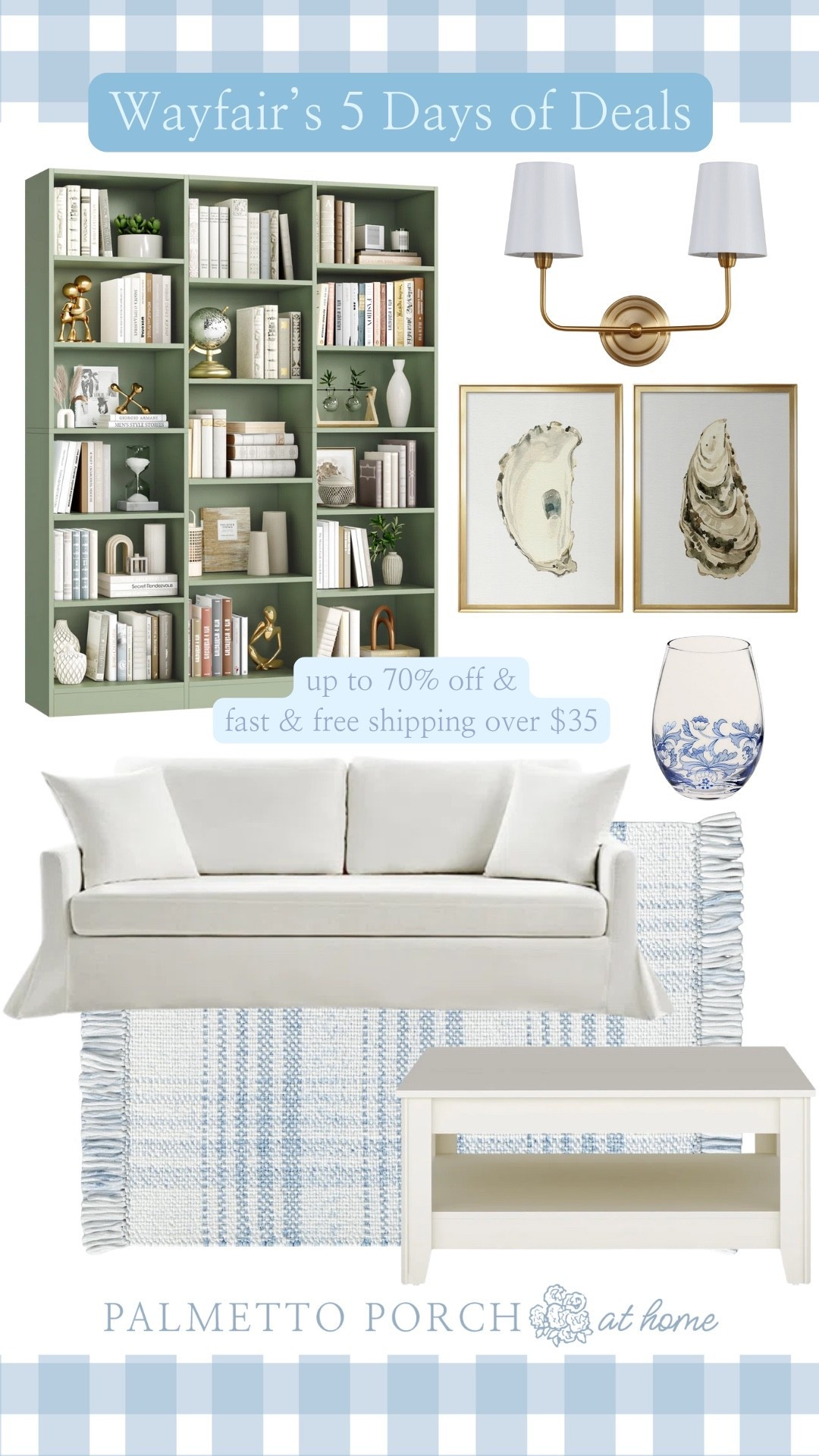 5 days of deals &wayfair #wayfairpartner
#ad
So many great classic coastal home decor & furniture finds up to 70% off and fast & free shipping over $35!