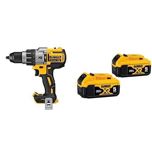 DEWALT DCD996B Bare Tool 20V MAX XR Lithium Ion Brushless 3-Speed Hammer Drill and 20V MAX XR 5.0Ah  | Amazon (US)