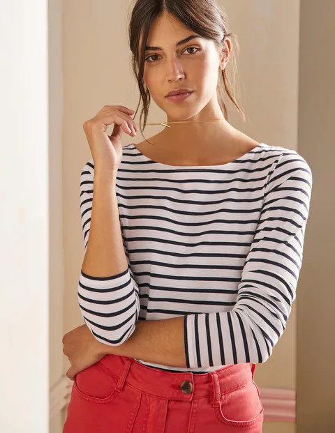 Long Sleeve Breton Top | Boden (UK & IE)