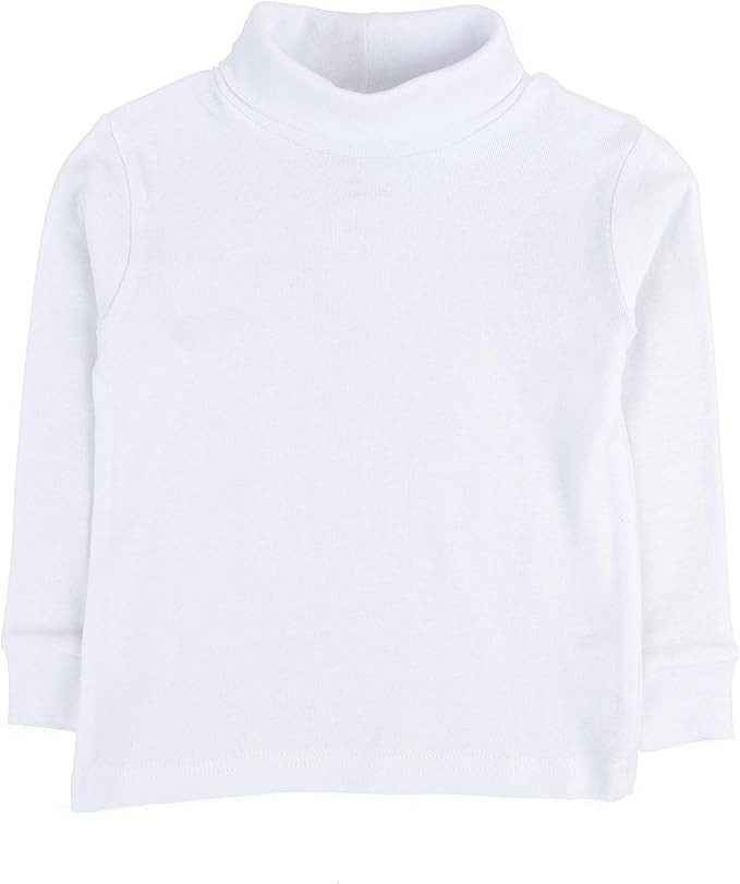Leveret Girls Boys & Toddler Solid Turtleneck 100% Cotton Kids Shirt (2 Toddler-14 Years) Variety... | Amazon (US)