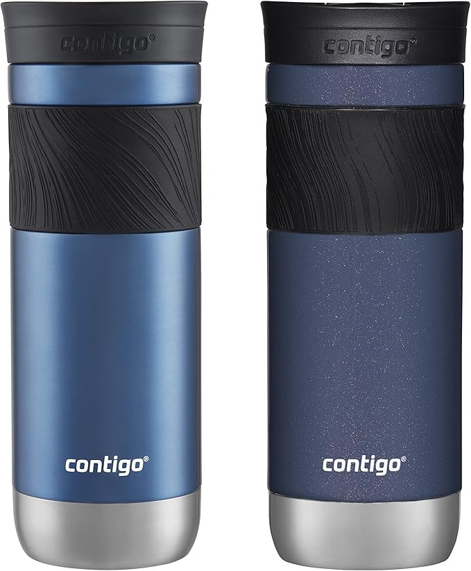 Contigo 20oz Vacuum-Insulated Stainless Steel Leak-Proof Travel Mug, Keeps Drinks Hot/Cold - 2-Pa... | Amazon (US)