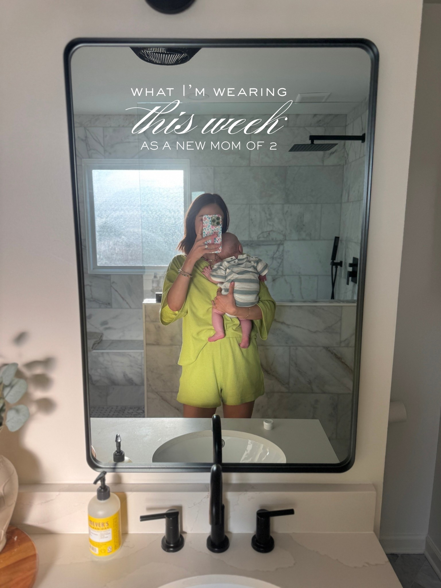 Green set : wearing a m (I’m 5’7) 

Nursing friendly // casual outfit // mom style // mom outfit 

#LTKStyleTip #LTKFindsUnder100 #LTKSummerEdit