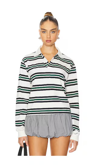 Leisure Long Sleeve Top in Ivory Moss | Revolve Clothing (Global)