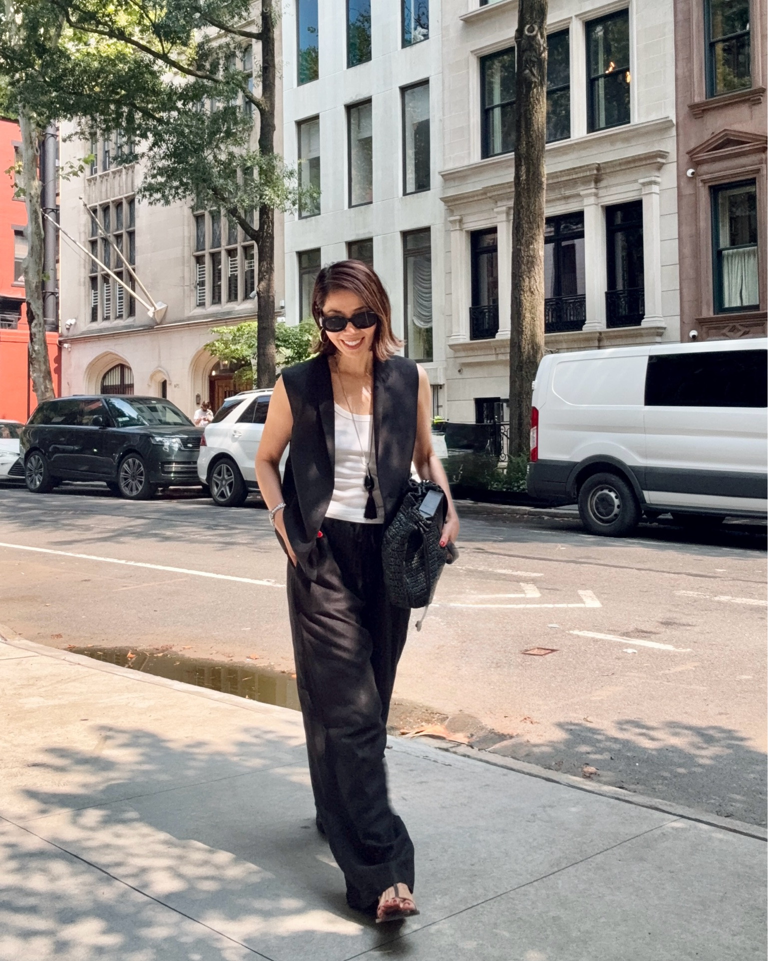 Vest size m, pants size 6

#LTKootd #LTKOver40 #LTKMidsize
