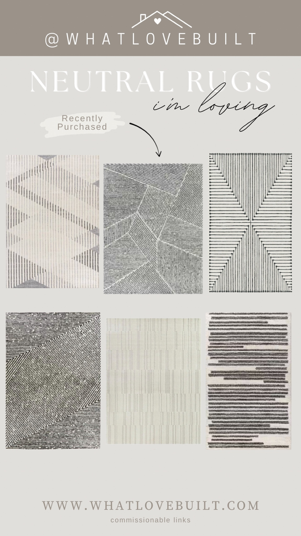 Neutral Rugs I’m Loving! 

#rug #arearug #home #washablerug #rugs #livingroom #primaryroom #familyroom #kitchen #neutral #modernhome #homedecor #interiordesign #homefind #neutral #neutraldesign

#LTKhome #LTKstyletip #LTKunder100