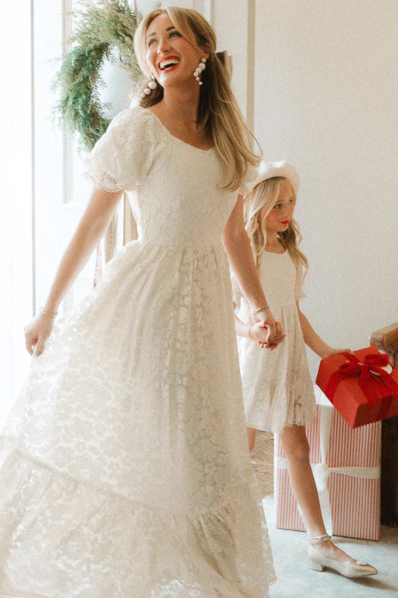 Secret Garden Dress in White Lace - FINAL SALE | Ivy City Co