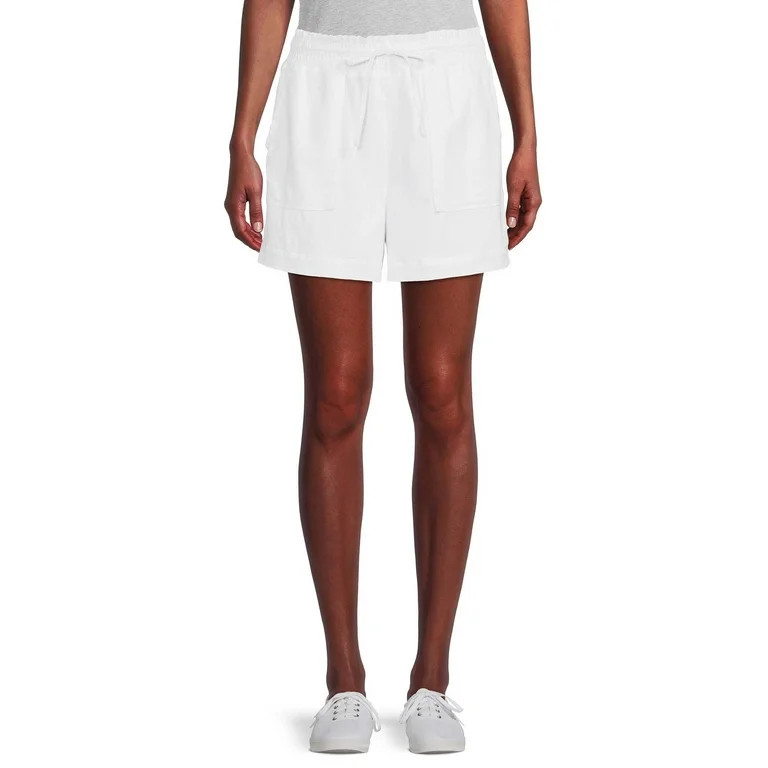 Time and Tru Women's Linen Shorts | Walmart (US)