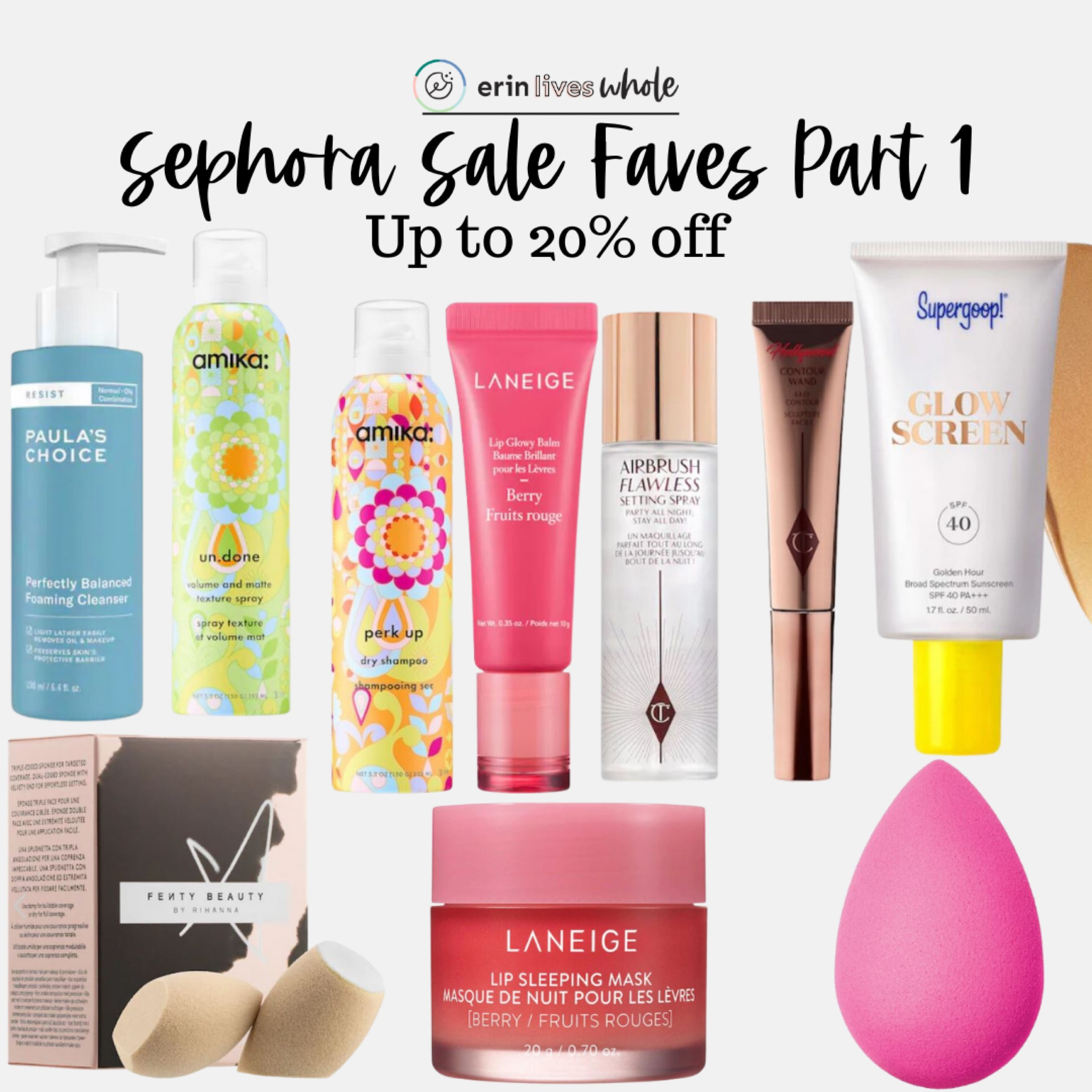 Sephora Sale Faves. Cleanser dry shampoo texture spray lip sleeping mask lip gloss setting spray sunscreen make up make-up sale 

#LTKsalealert #LTKbeauty #LTKBeautySale