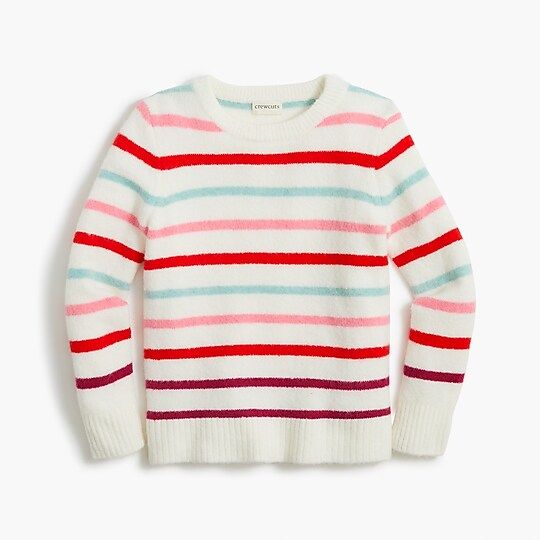 Girls' multistripe sweater in extra-soft yarn | J.Crew Factory