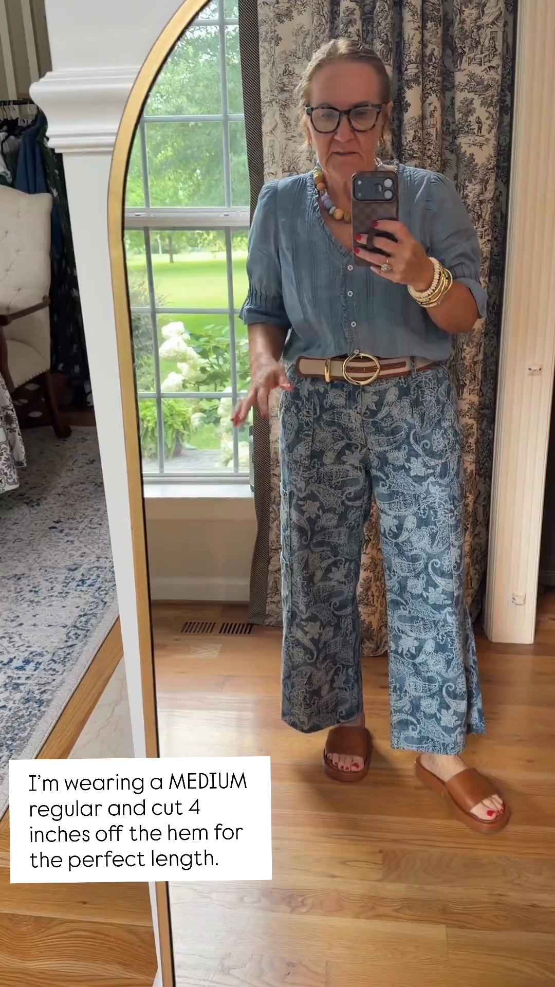 These Walmart wide leg jeans are such a fun statement piece! The bold print elevates a simple outfit, and they’re incredibly easy to style with a denim shirt, tee, or lightweight sweater. I’m wearing a medium regular and cut 4 inches off the hem for the perfect length.

💡 LTK MADE EASY
❤️ Heart = Support my posts!
🔖 Save = Get sale & restock alerts
📋 Lists = Keep favorites organized
📲 Share = Send lists and products to a friend. Hello, Christmas List!
💬 Comment = Ask me anything about what I’m wearing. :-)

#LTKootd #LTKOver40 #LTKSaleAlert