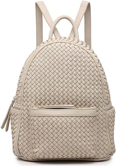 Women Backpack Purse Woven Trendy Stylish Casual Dayback Handbag | Amazon (US)