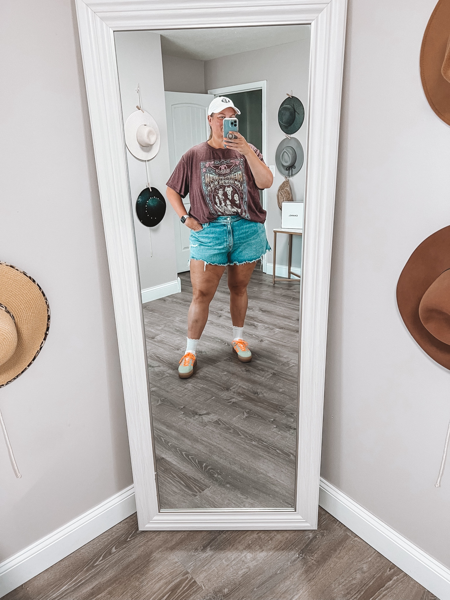 An oversized graphic tee styles with these curvy fit denim shorts and platform sneakers 

I’m wearing the 35 in the shorts, 4X in the graphic tee for a really oversized fit. I’m normally an 18/20. Size down 1/2 size in the sneakers. 

Plus size graphic tee 
Oversized graphic tee
Plus size summer outfit 
Casual summer outfit 

#LTKSeasonal #LTKShoeCrush #LTKPlusSize