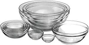 Anchor Hocking 10 Piece Mixing Bowl Set, Nesting Serving Bowls & Mixing Bowls (1 oz, 2 oz, 4 oz, ... | Amazon (US)