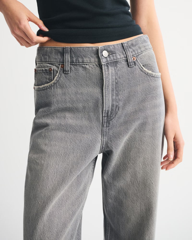 Women's High Rise Loose Jean | Women's Bottoms | Abercrombie.com | Abercrombie & Fitch (US)