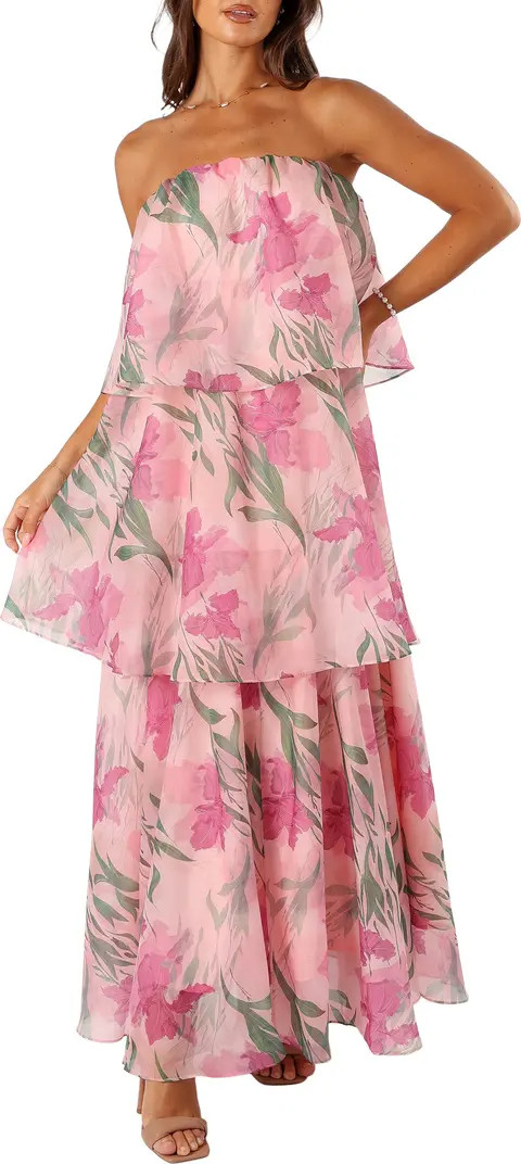 Petal & Pup Bloom Floral Strapless Maxi Dress | Nordstrom | Nordstrom