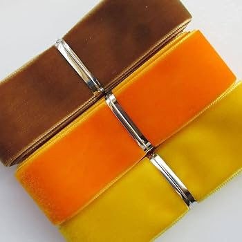 Chenkou Craft 30 Yards 1" (25mm) Velvet Ribbon Total 30 Colors Assorted Lots Bulk (Multicolored, ... | Amazon (US)