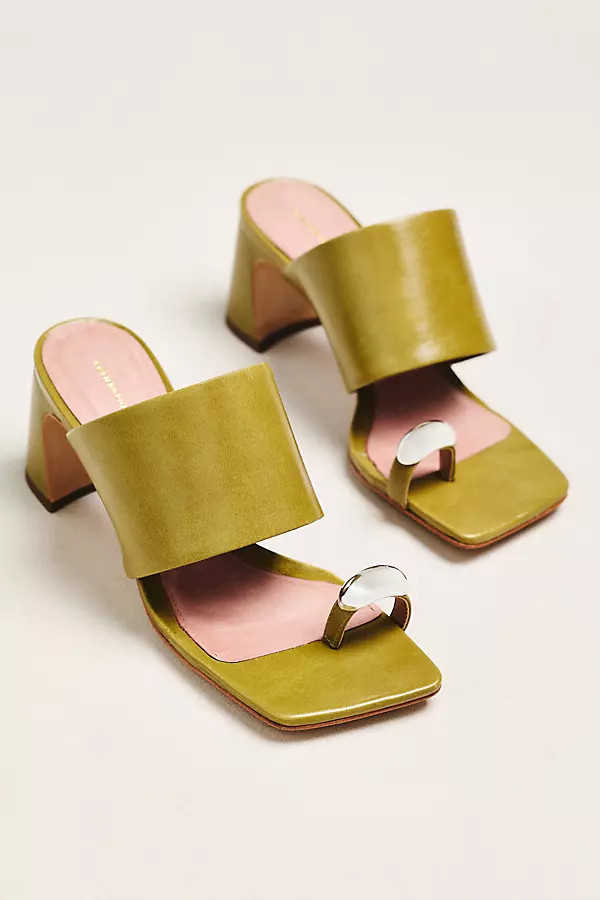 Toe-Ring Block-Heel Mules | Anthropologie (US)