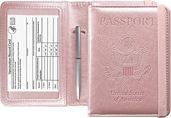 Amazon.com | ACdream Passport and Vaccine Card Holder Combo, Cover Case with CDC Vaccination Card... | Amazon (US)