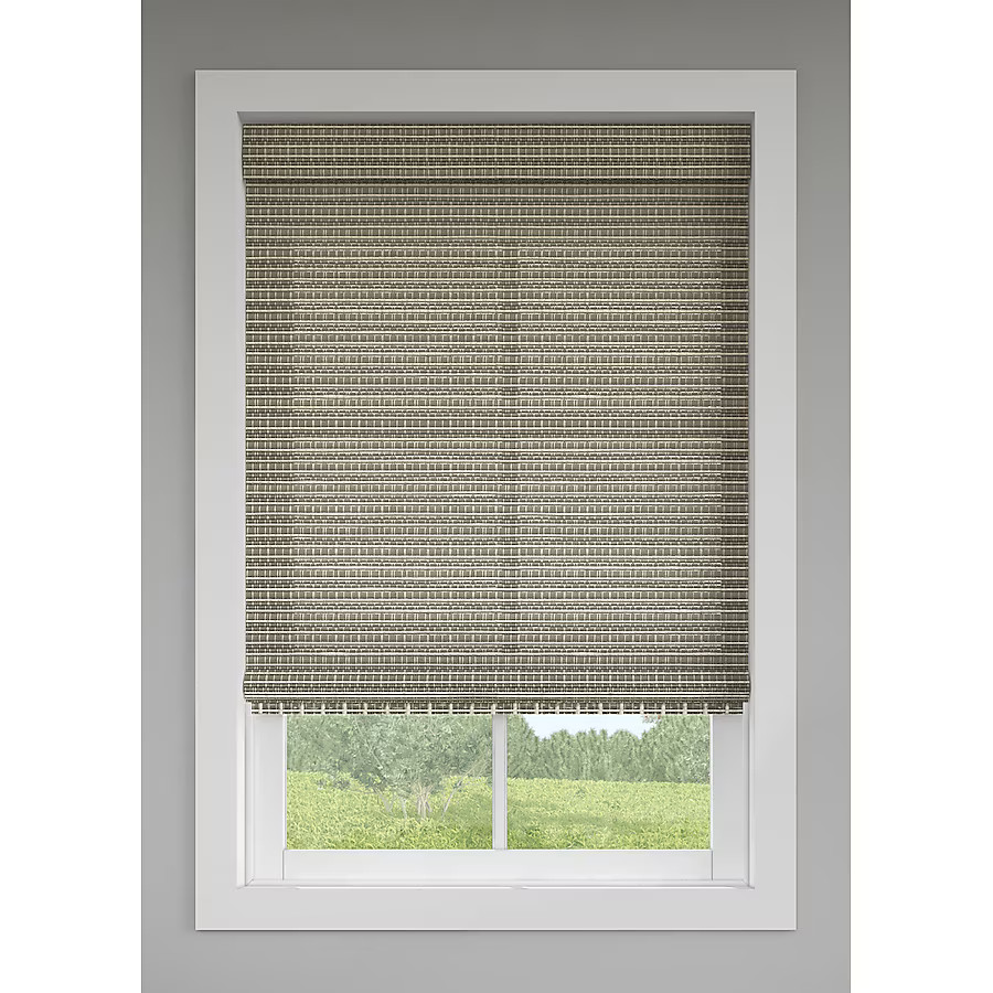 LEVOLOR 48-in x 64-in Greystone Light Filtering Cordless Roman shade | Lowe's