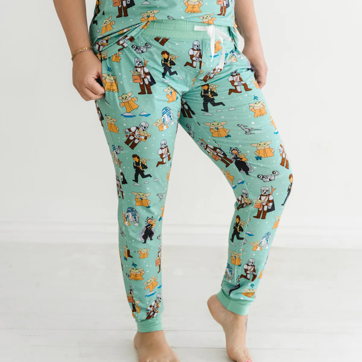 Star Wars™ Grogu™ & Friends Women's Bamboo Viscose Pajama Pants | Little Sleepies