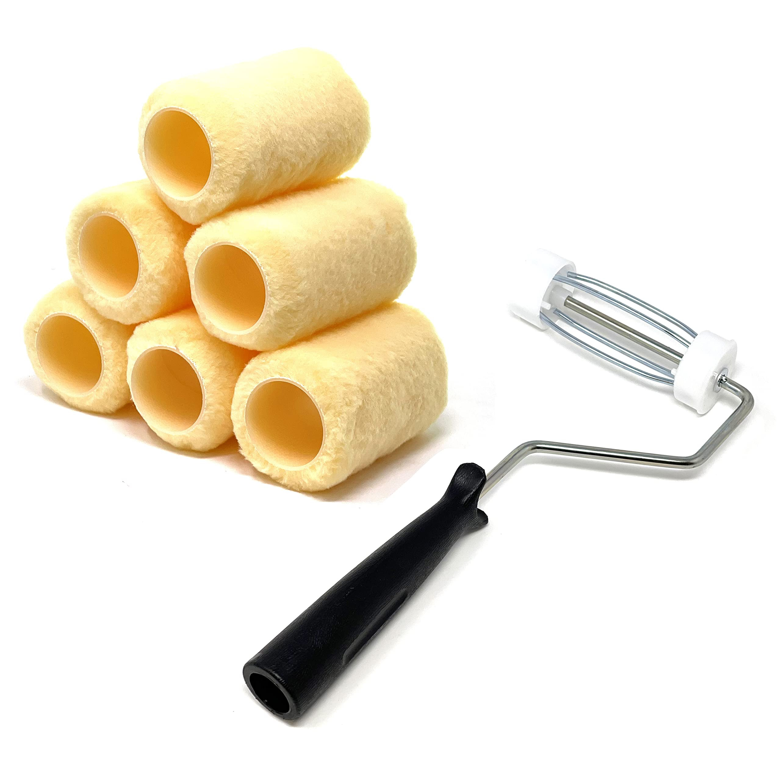 Allgala 6-Piece 4 Inch Shedless Roller Covers with Roller Frame - TH10307 | Amazon (US)
