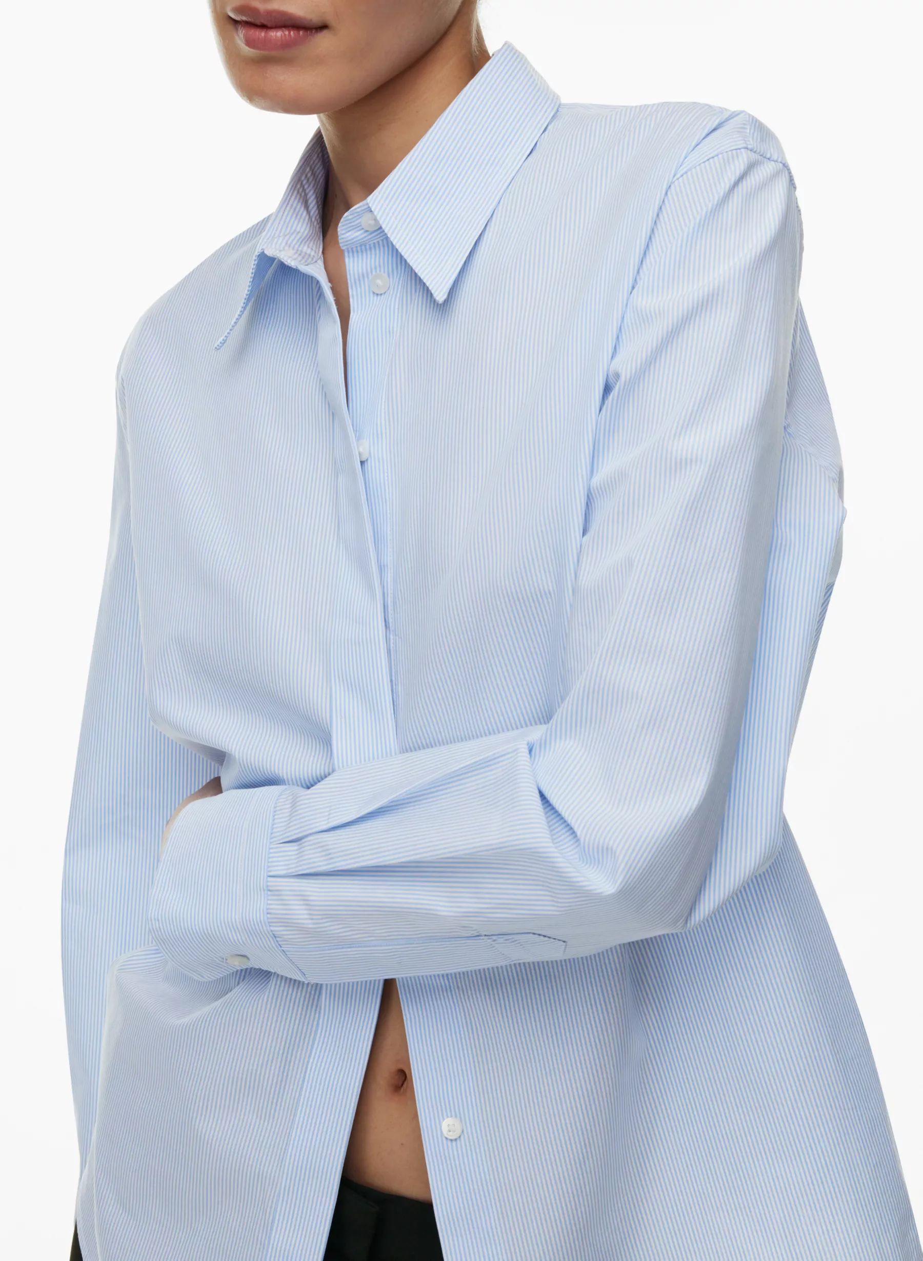 NEW ESSENTIAL RELAXED POPLIN SHIRT | Aritzia