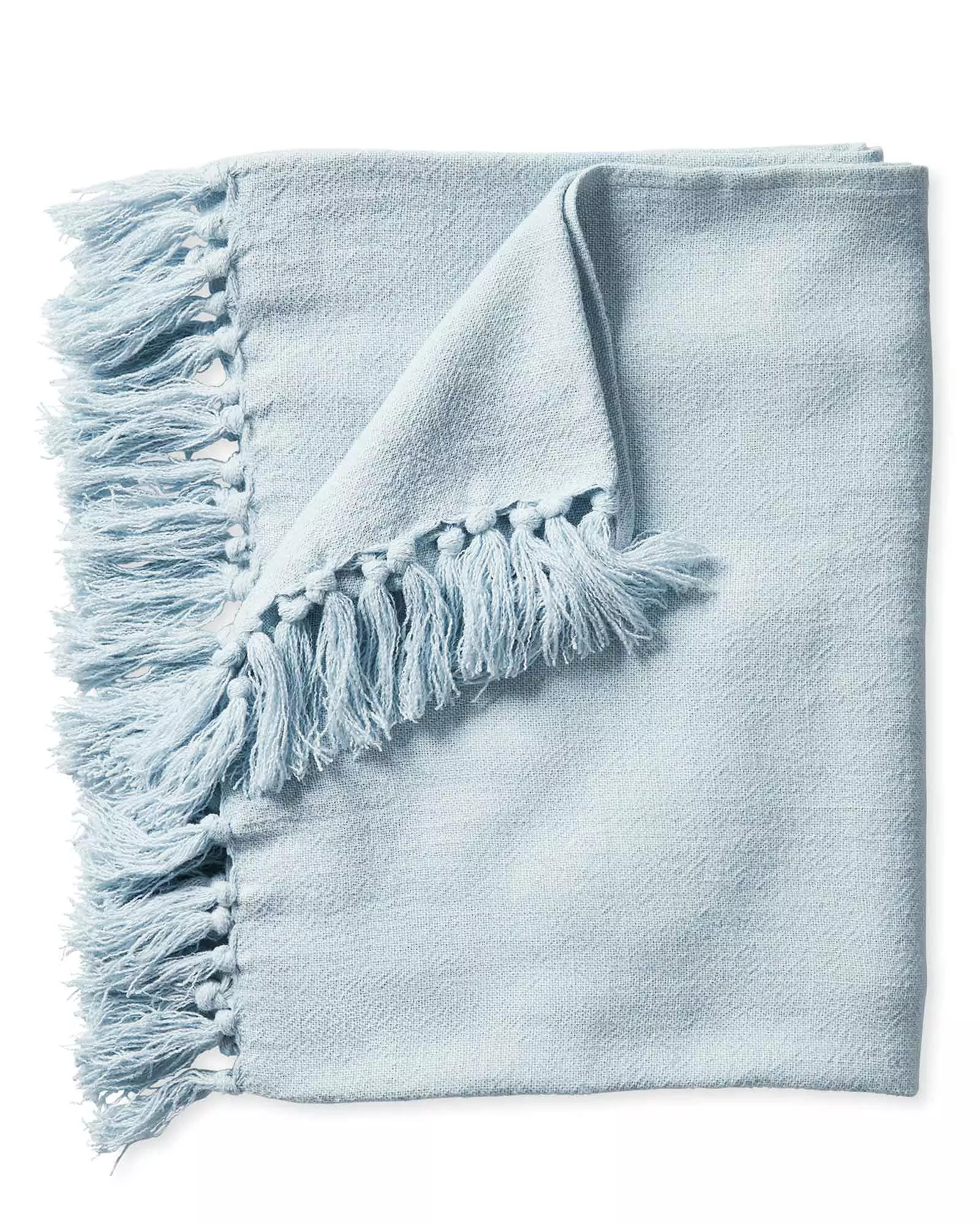 Mendocino Linen Throw | Serena and Lily