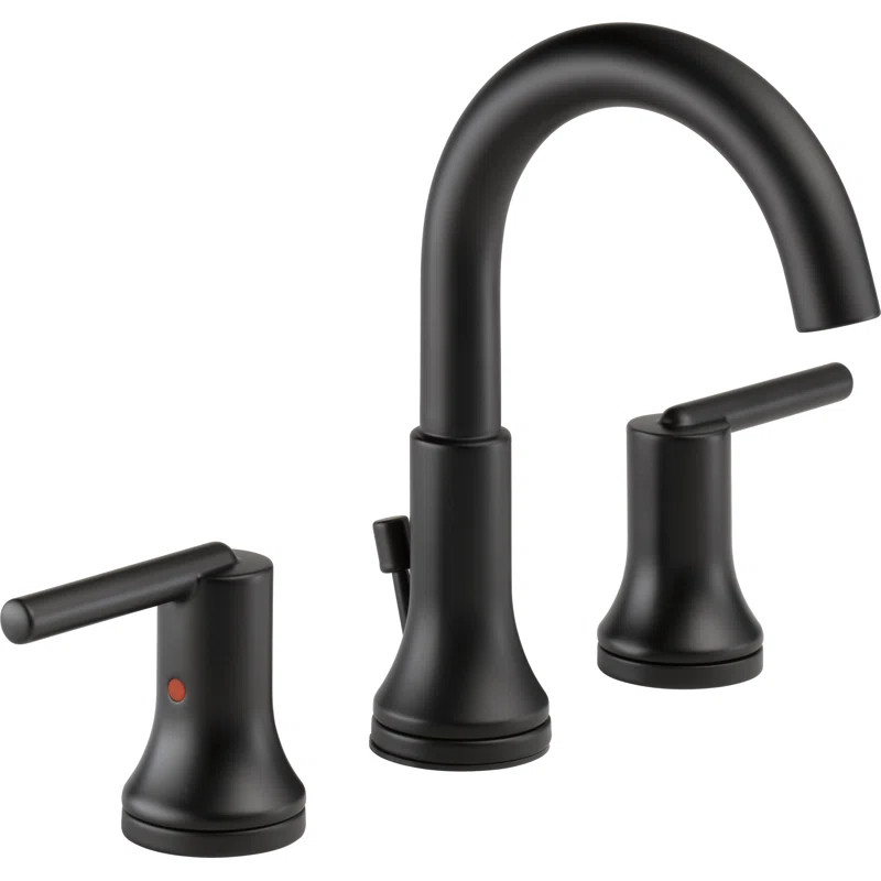 3559-BLMPU-DST Trinsic Widespread Bathroom Faucet 3 Hole, 2-handle Bathroom Sink Faucet with Drai... | Wayfair North America