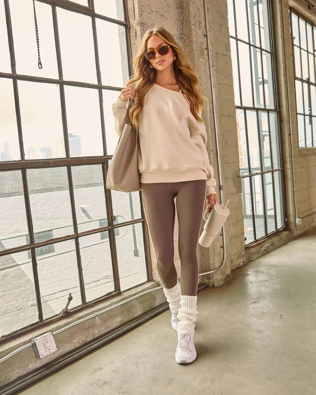 Empower Luxe Off The Shoulder Sweatshirt | VICI